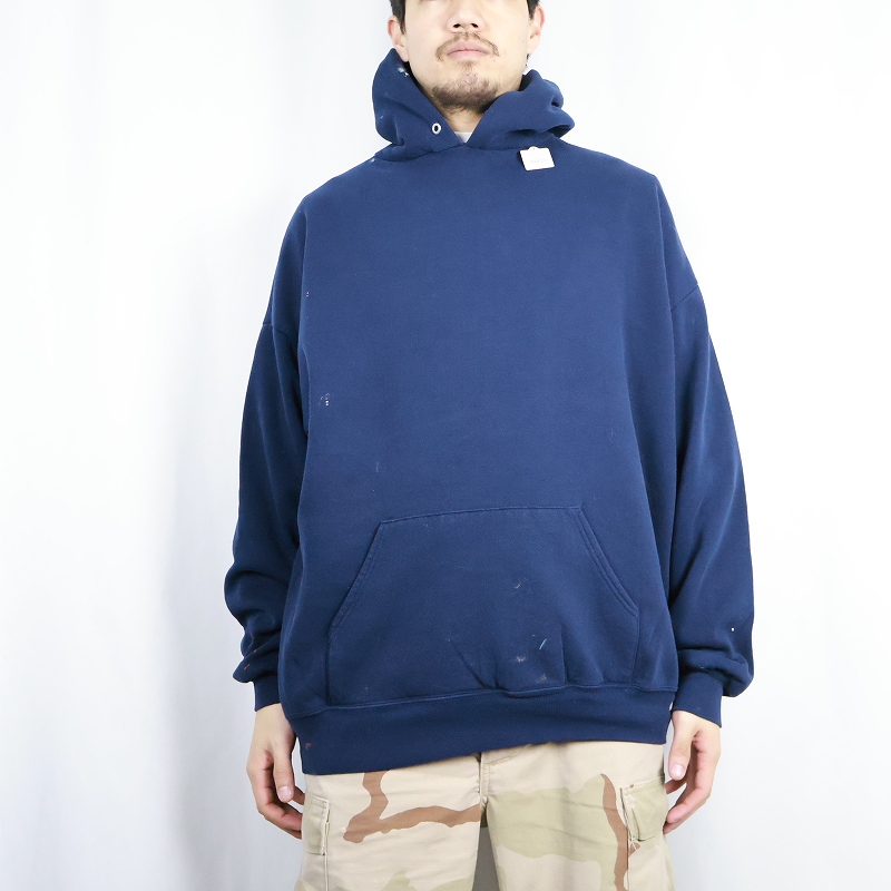 90年代 90s ジャージーズ アメリカ製 ネイビー 紺 スウェットパーカー