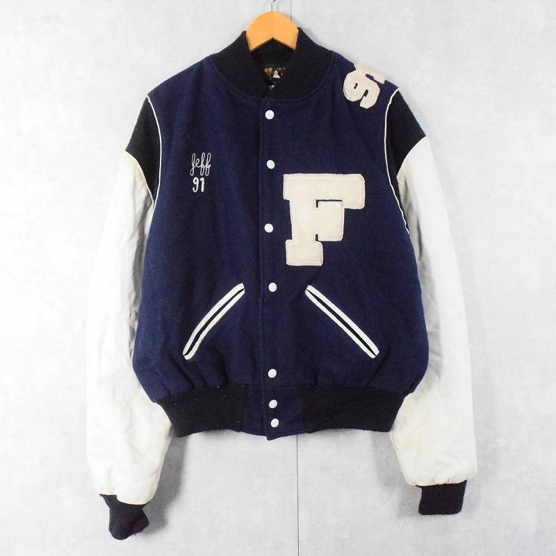 60年代 60s 紺 ネイビー 白 ホワイト アワードジャケット| ビンテージ