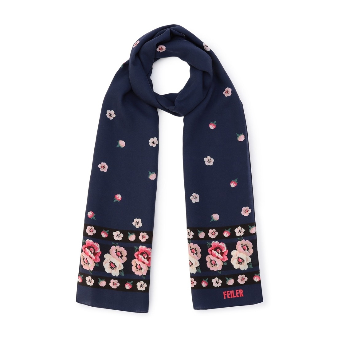 アネモネパドドゥ ストール APD-260008(ネイビー): FEILER｜フェイラー
