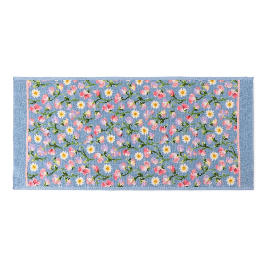 スウィートスイートピー ハンドタオル（WEB限定）(ライトブルー