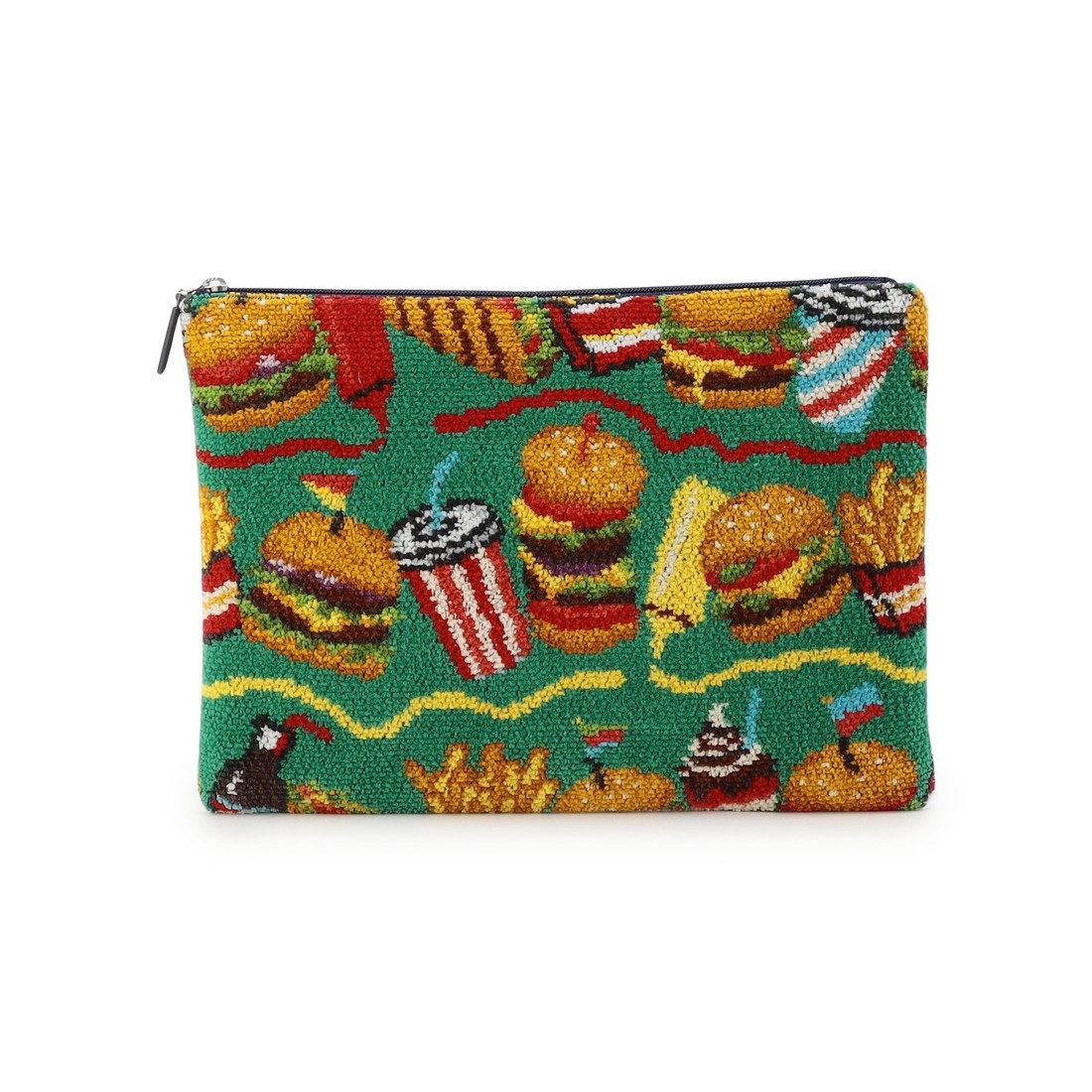 バーガーショップ フラットポーチM L/BUR-257128（WEB限定）(グリーン