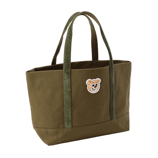 オールドテディ ワッペントートバッグ L/OTE-163165(ダークグリーン