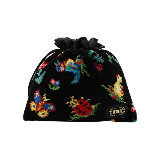 ハイジ 巾着 HE-206000（銀座・WEB限定）(ブラック): FEILER