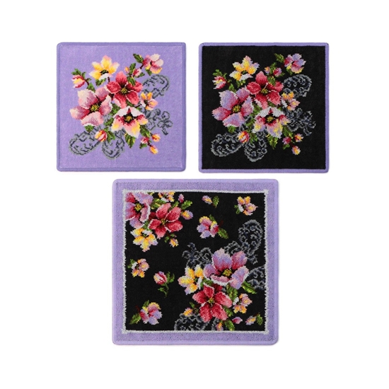 ニューポージー タオルハンカチ3枚セット NPO-S9085(ペールパープル