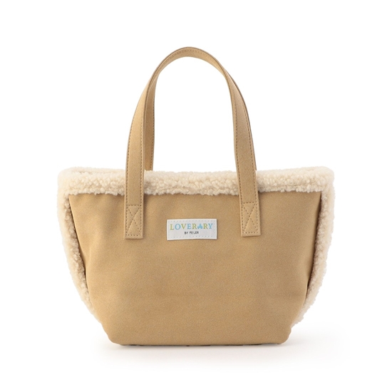 オールドテディ ワッペンボアトートバッグ L/OTE-257475(ベージュ