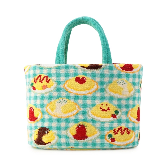 ハッピーオムライス 巾着付きバッグ L/HOR-243073（WEB限定）(ペール