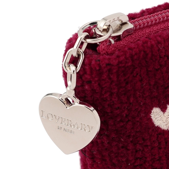 ラブラリーハート 舟型ポーチM L/LRH-243238(ダークレッド): LOVERARY