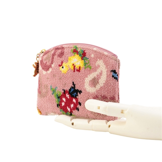 ハイジペイズリー ミニポーチ HPY-257014(ピンク): FEILER｜フェイラー