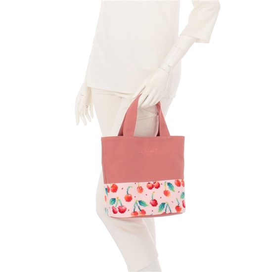 チェリードット トートバッグ L/CRD-253051（WEB限定）(ペールピンク