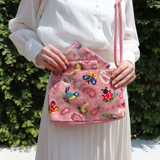 ハイジペイズリー ショルダーバッグ HPY-257007(ピンク): FEILER