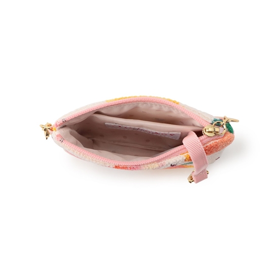 ピーチドット キー&カードポーチ L/PCD-233028(ペールアプリコット