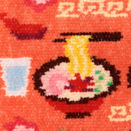 ラーメンイッチョウ！ ハンカチポーチ(アプリコット): LOVERARY BY