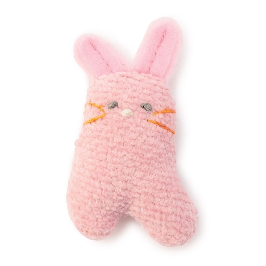 エービーシーズー うさぎ型ヘアクリップ L/ABC-257119(ペールピンク