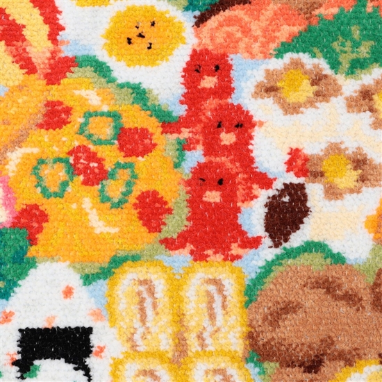 ワクワクベントウ ハンカチ(ペールブルー×ブルー): LOVERARY BY FEILER