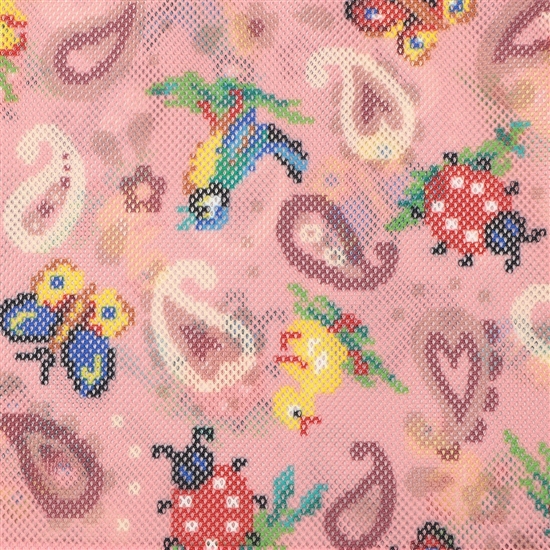ハイジペイズリー メッシュバッグ HPY-257010(ピンク): FEILER