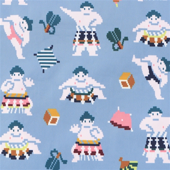 ハッケヨイ 転写バッグ L/HAK-257292(ライトブルー): LOVERARY BY