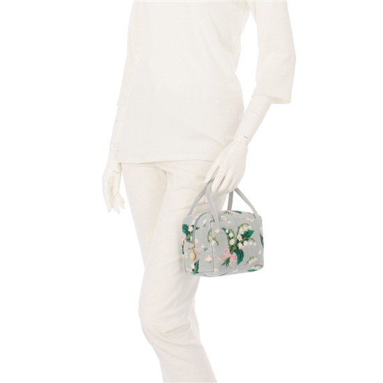 ピュールミュゲ ミニボストン PMG-246033（WEB限定）(シルバーグレー