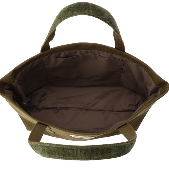 オールドテディ ワッペントートバッグ L/OTE-163165(ダークグリーン