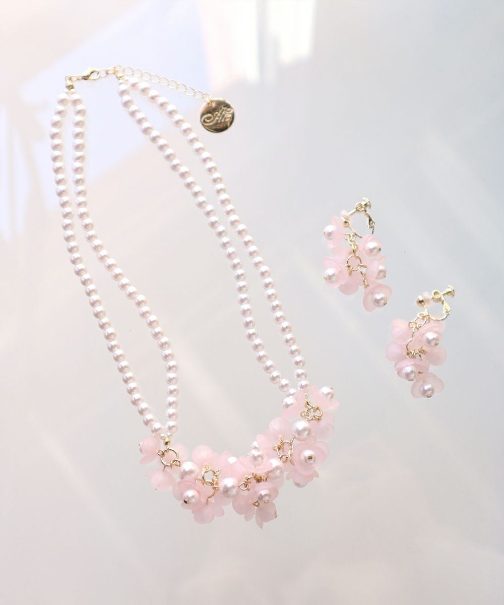 □フラワーパールネックレス/an another angelus [45BB02a006] | F