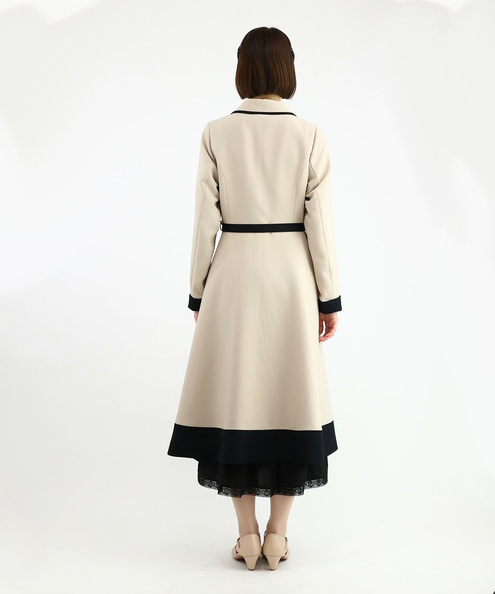 カメオ釦バイカラーコート/an another angelus [49BD03j001] | F i.n.t