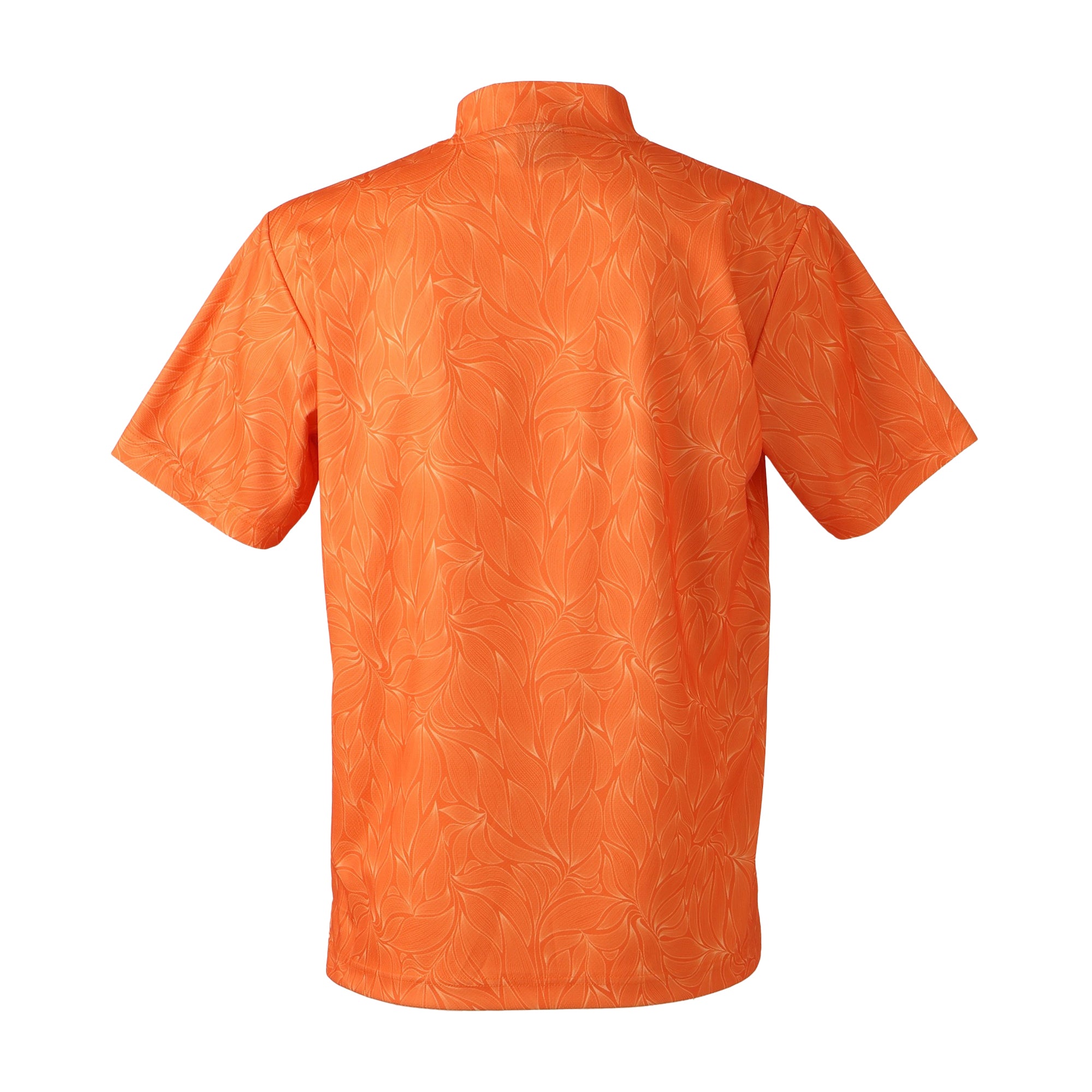 リーフプリントモックシャツ【メンズ】オレンジ – FIDRA