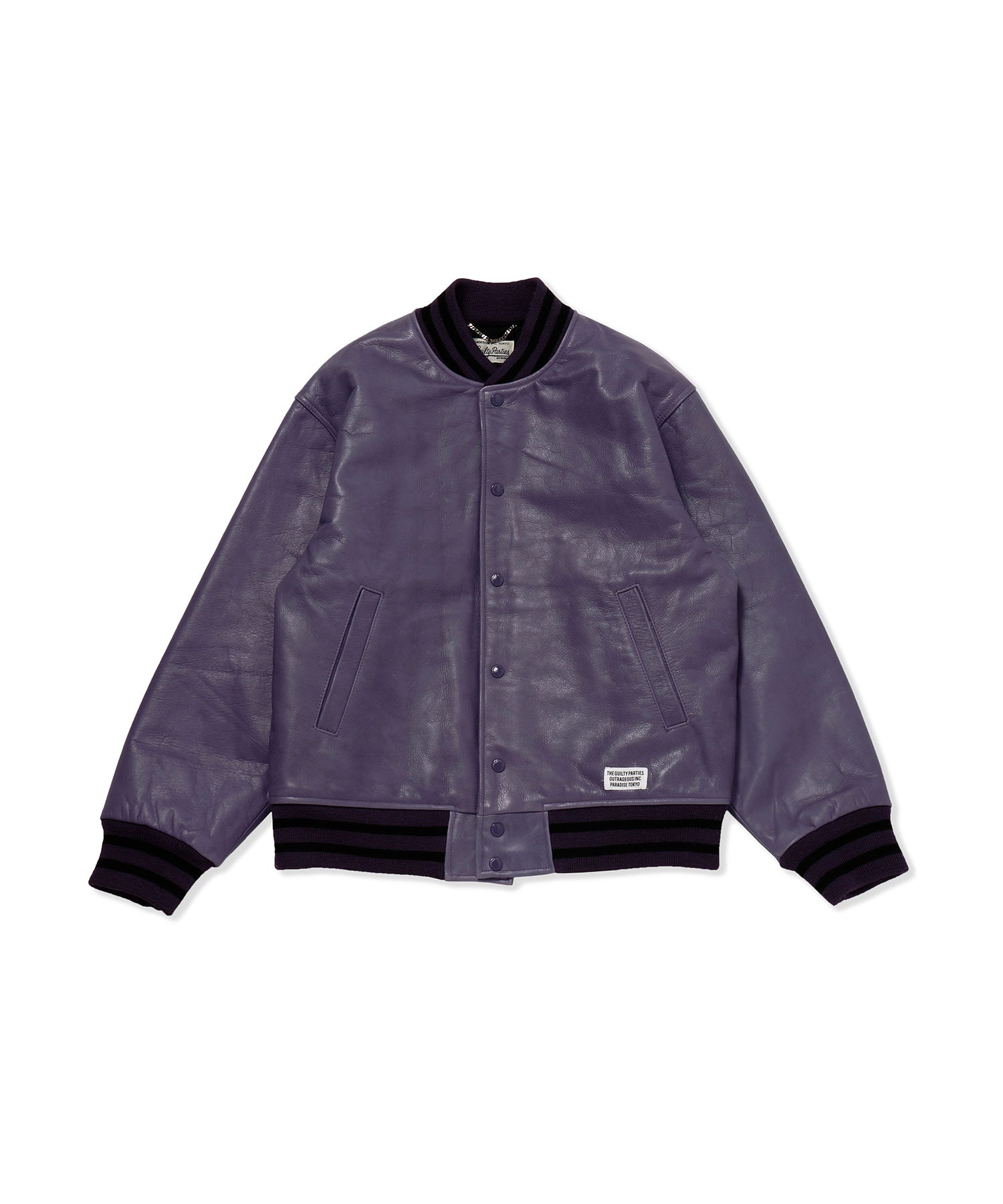 LEATHER VARSITY JACKET - WACKO MARIA (ワコマリア) - outer