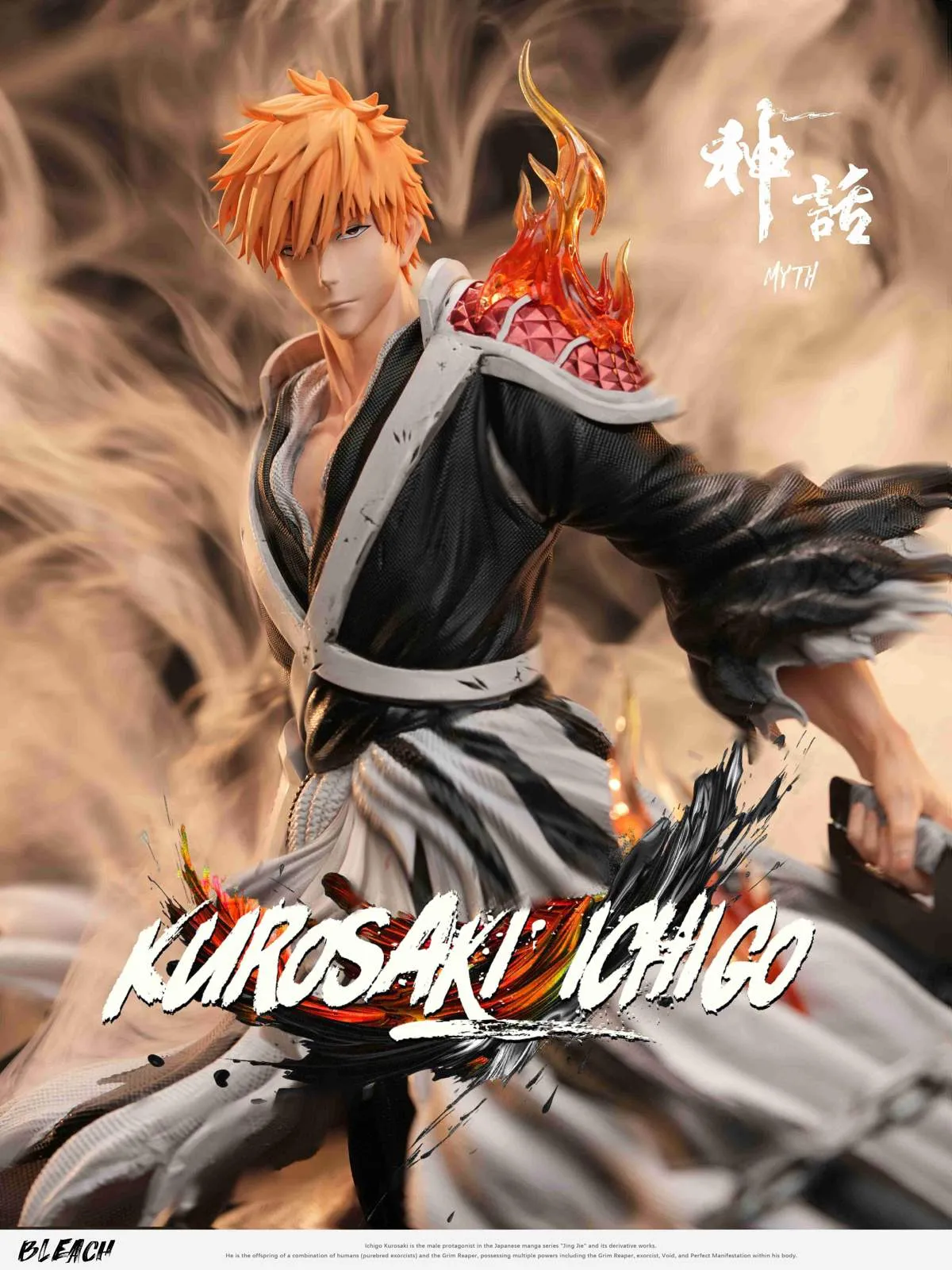 1/6 Scale Dual Sword Ichigo Kurosaki - Bleach Resin Statue - Myth