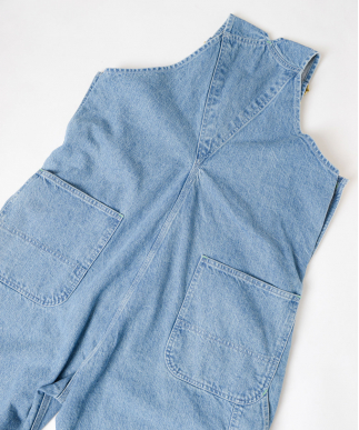 BIG DENIM FLARE OVER-ALL (LIGHT INDIGO)｜HOLIDAY（ホリデイ