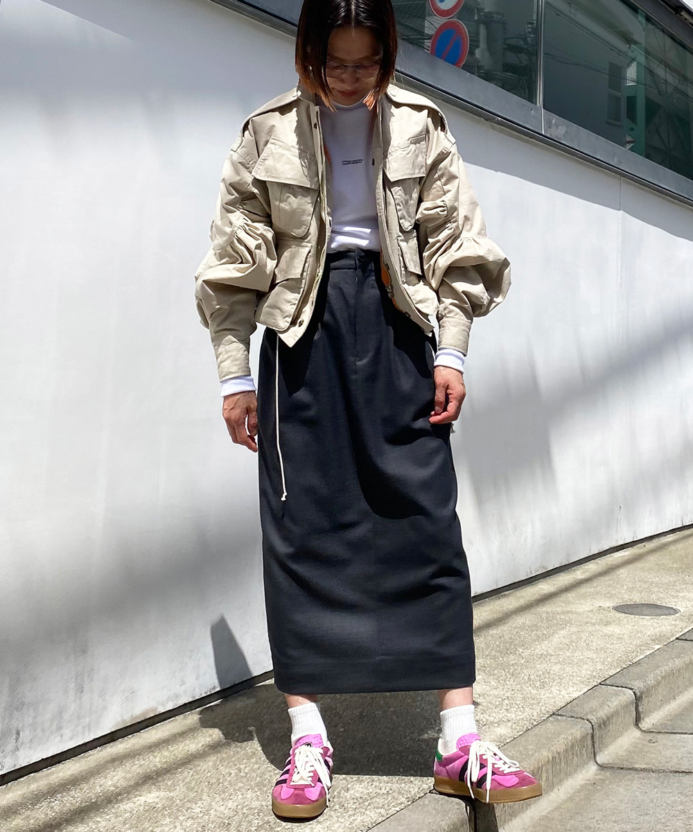 WOOL DRAWSTRINGS 2TUCK SKIRT｜HOLIDAY（ホリデイ）OFFICIAL ONLINE