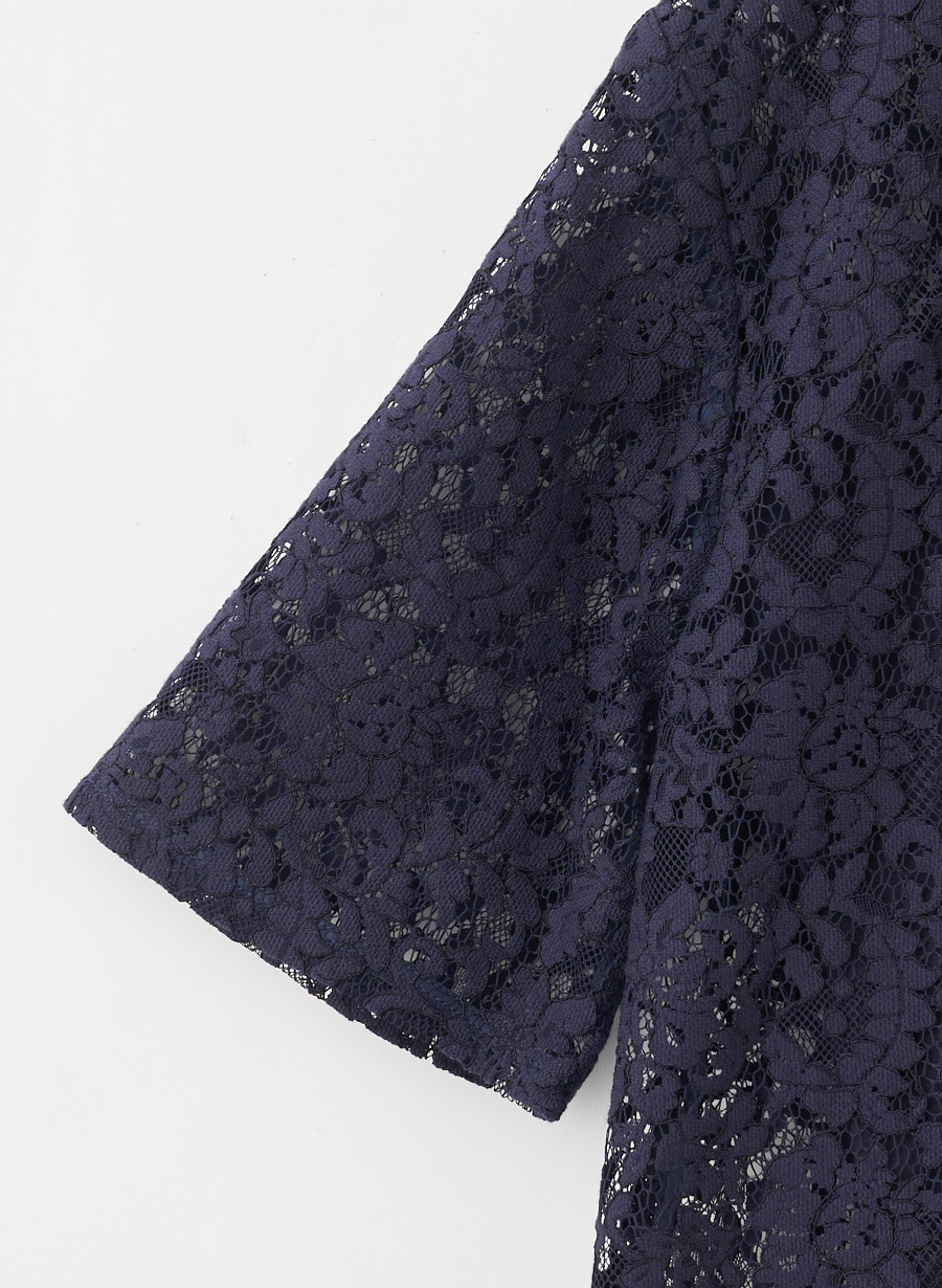 佐藤佳菜子さんコラボ】クロップドレースブラウス｜LOUNIE（ルーニィ