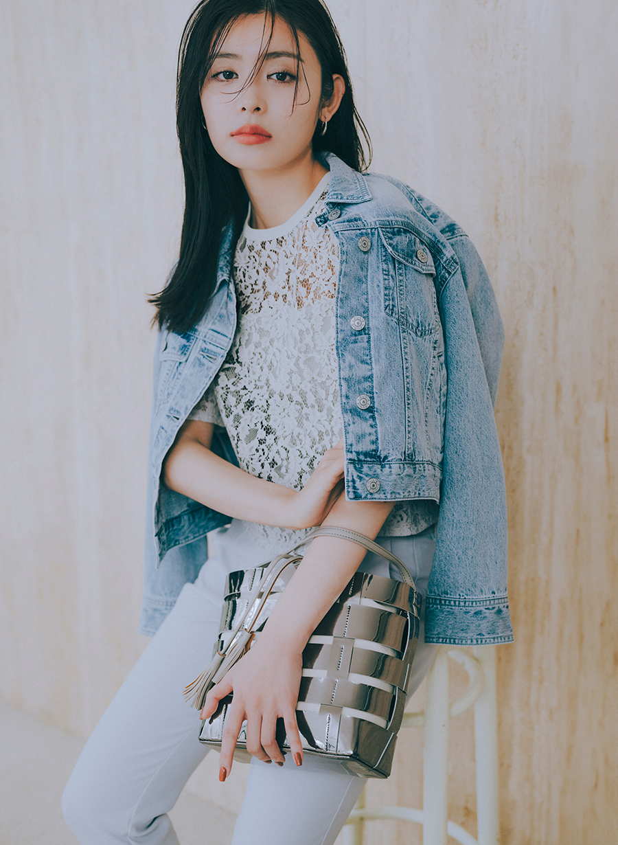 佐藤佳菜子さんコラボ】クロップドレースブラウス｜LOUNIE（ルーニィ