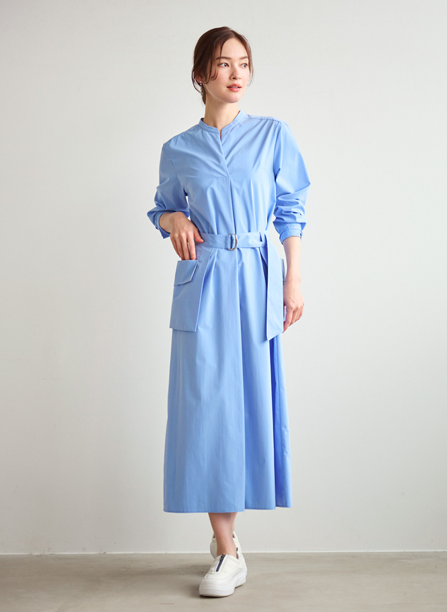 ポケットベルト付きシャツワンピース｜LOUNIE（ルーニィ）公式サイト