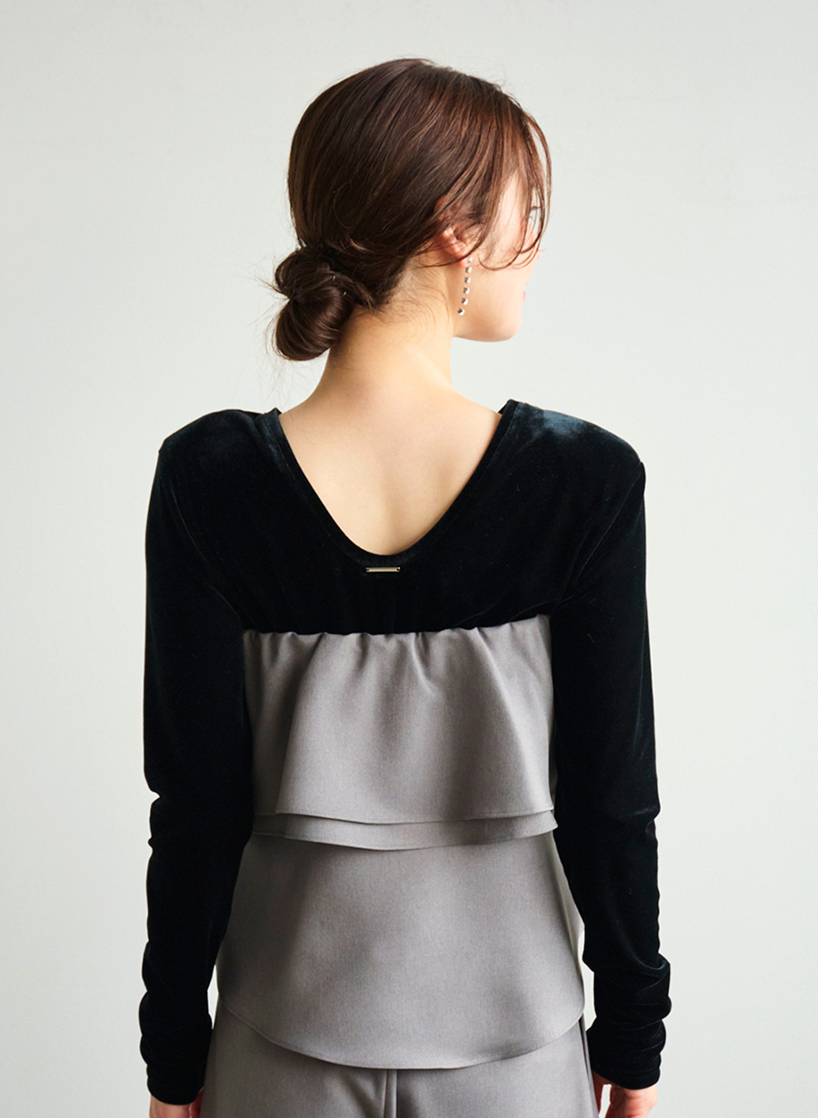 吉田理紗さんコラボ】ラッフルデザインビスチェ｜LOUNIE（ルーニィ