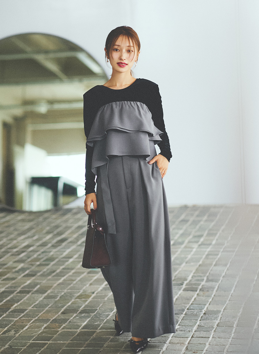 吉田理紗さんコラボ】ラッフルデザインビスチェ｜LOUNIE（ルーニィ