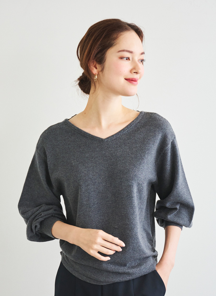 レース付きニットプルオーバー｜LOUNIE（ルーニィ）公式サイト／公式