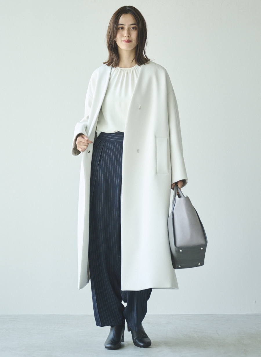 EC限定】ノーカラーロングコート｜LOUNIE（ルーニィ）公式サイト／公式