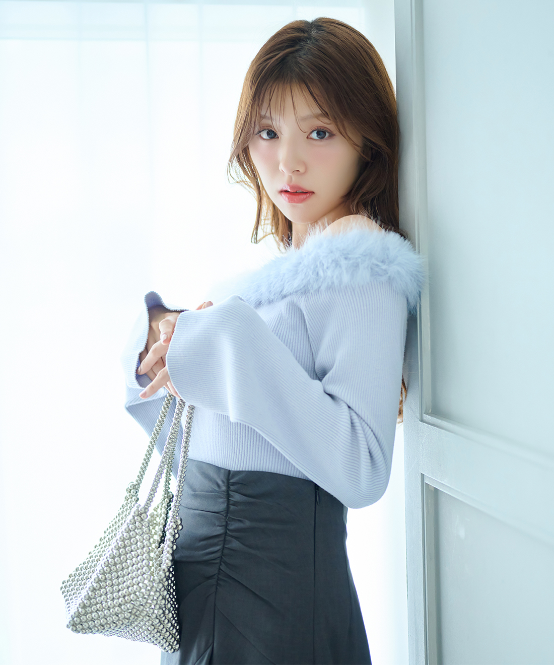 フェイクファーオフショルニット｜PETAL ONLINE（ペタルオンライン）