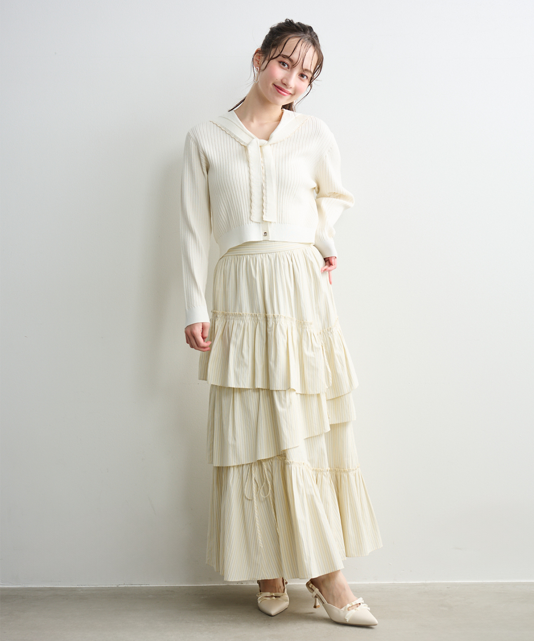 ストライプティアードスカート｜PETAL ONLINE（ペタルオンライン）