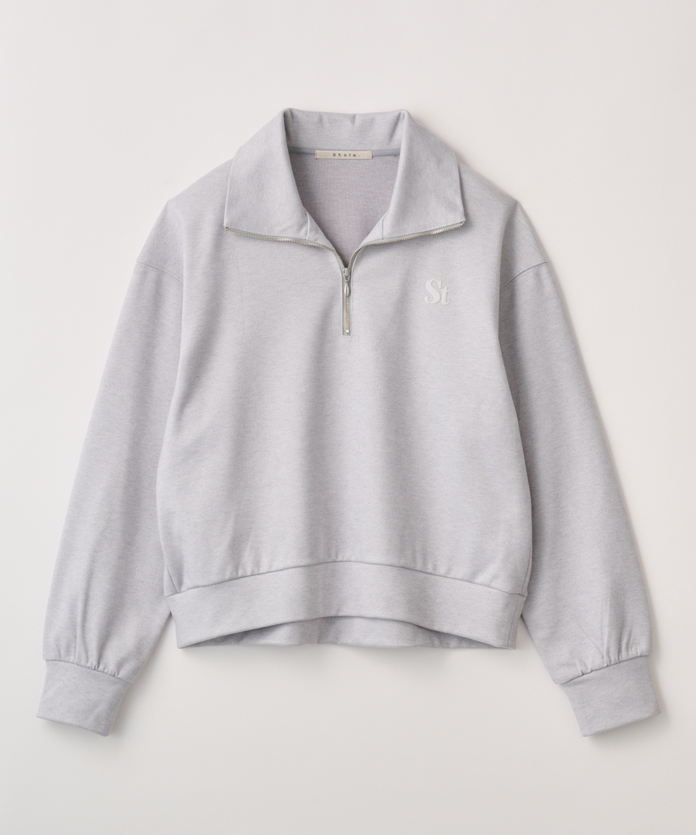 ハーフジップロゴスウェット｜Stola.（ストラ）公式通販サイト
