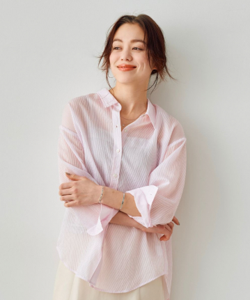 ストライプシアーシャツ｜Stola.（ストラ）公式通販サイト