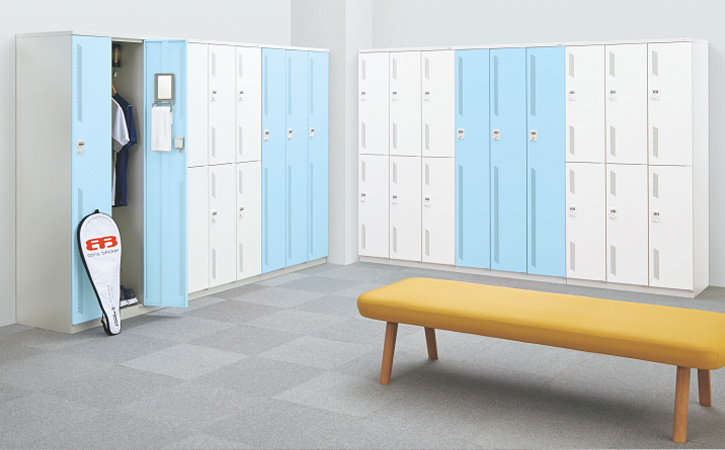 プラス ロッカー LZ 【シリンダー錠/ダイヤル錠】【カラー扉