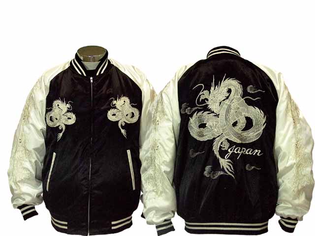 白竜（白龍） 五点刺繍 3Lサイズ - 大熊商会｜上野アメ横のスカジャン