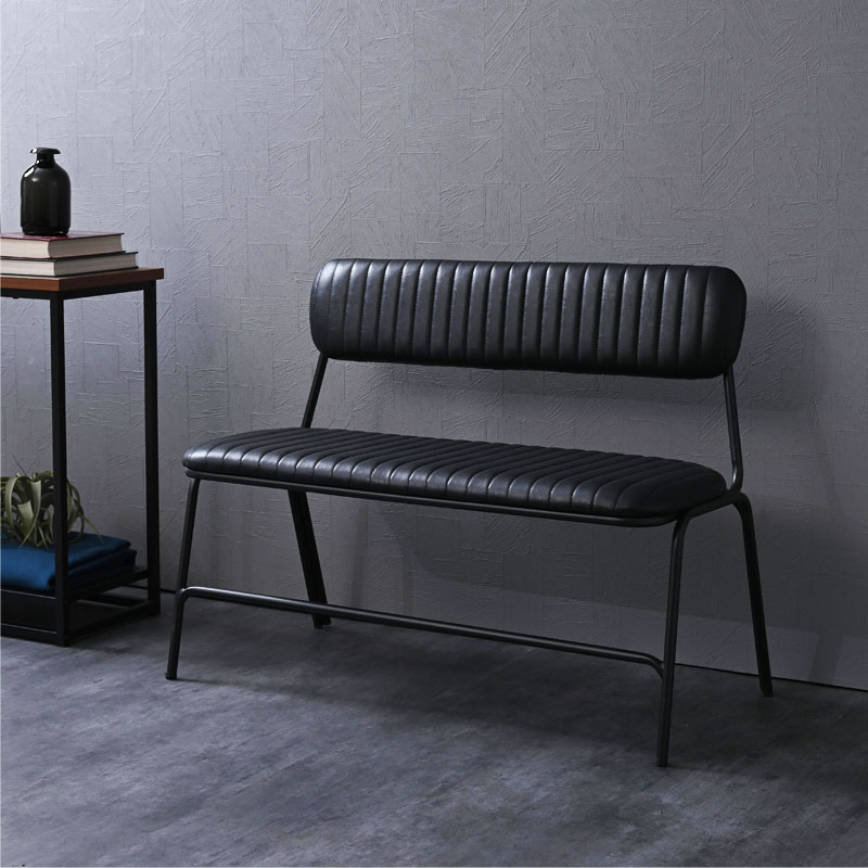 RLD120BK/RLD120CL/RLD120DB ダイニングベンチ 3色から選べるレザー