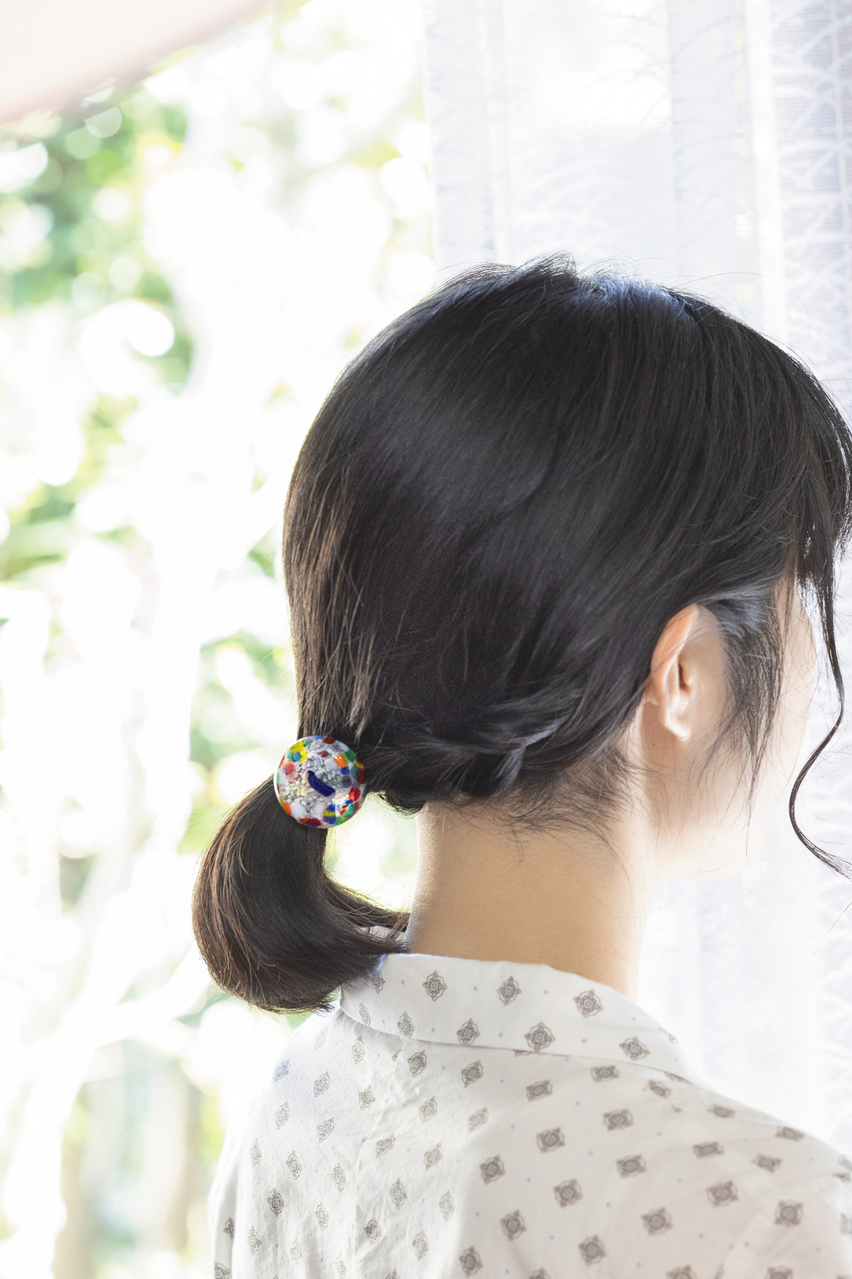 津軽びいどろ Hair Drop ヘアドロップ ヘアゴム さくら ｜ 【アデリア