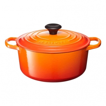 LE CREUSET(ルクルーゼ）シグニチャー ココット・ロンド 14cm オレンジ