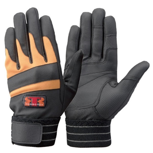 トンボレックス 合成皮革製吸汗速乾手袋 E-843 ◇0.5mm厚｜作業手袋