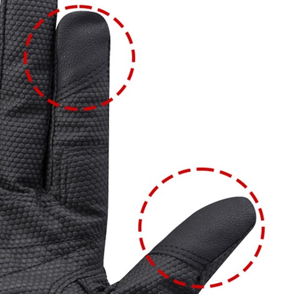 トンボレックス 合成皮革製スマホ対応防寒手袋 E-255｜作業手袋｜消防