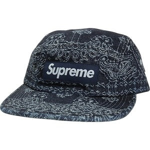 SUPREME シュプリーム 25SS Bandana Jacquard Denim Camp Cap Indigo