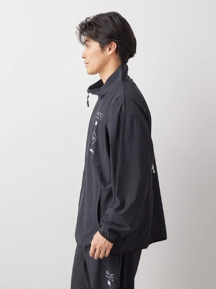 ブラック 【EVERLAST(エバーラスト)】ナイロンストレッチジャケット