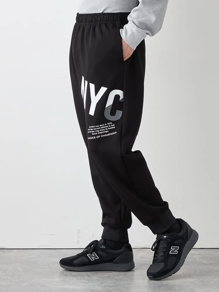 C．グレー 【EVERLAST(エバーラスト)】裏起毛ロングパンツ